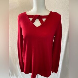 NWT Kim Rogers Red Sweater